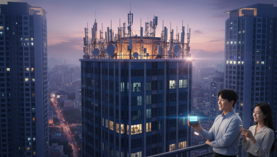 옥상 위 숲을 이룬 기지국 안테나, 바로 아래 사는 우리 집은 안전할까